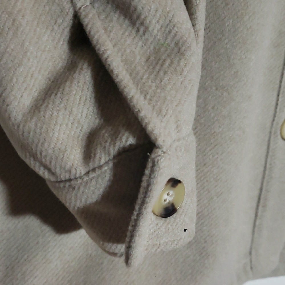 NEW JustFab Beige Button-Up Jacket - Picture 2 of 7